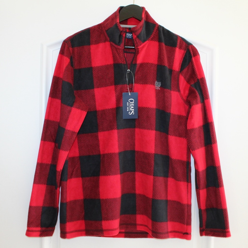 Chaps Buffalo plaid fleece (men’s M) (NWT)